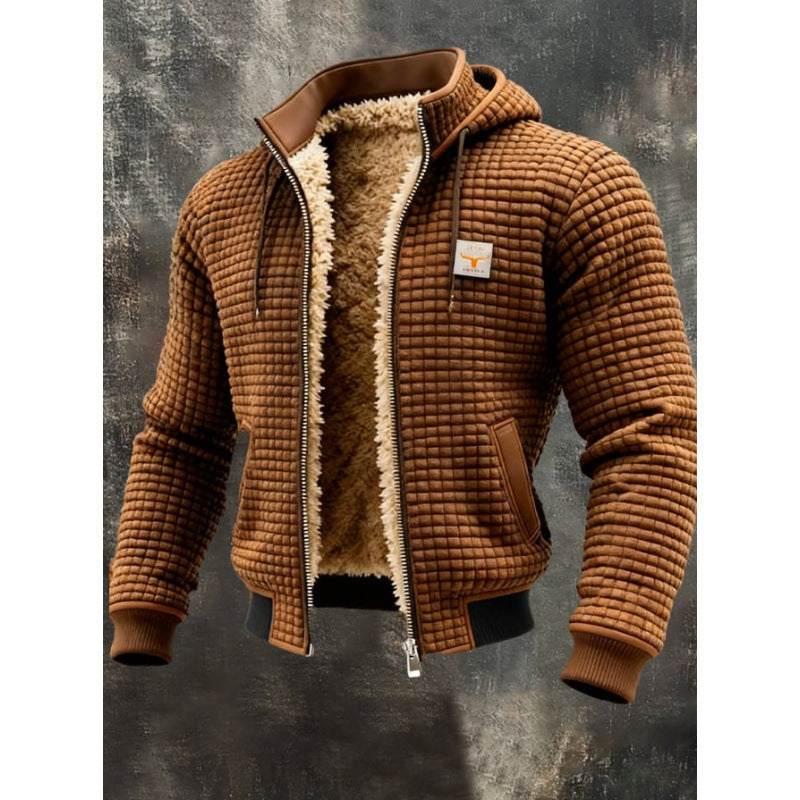 Men's Fleece-Lined Thick Hooded Jacket | S–5XL