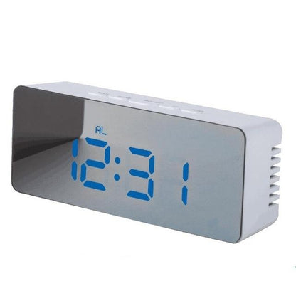 LED Mirror Alarm Clock with Temperature Display