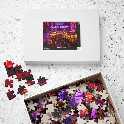 Camden Market Neon Night Jigsaw Puzzle – 110, 252, 520 & 1014 Pieces