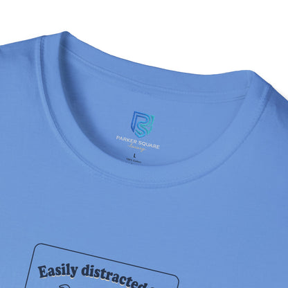 'Easily Distracted By…wait, is that a dog?' Cartoon Dog Graphic Tee