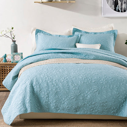 Solid Colour Quilt Cover Set | 3 Piece | 6 Colours