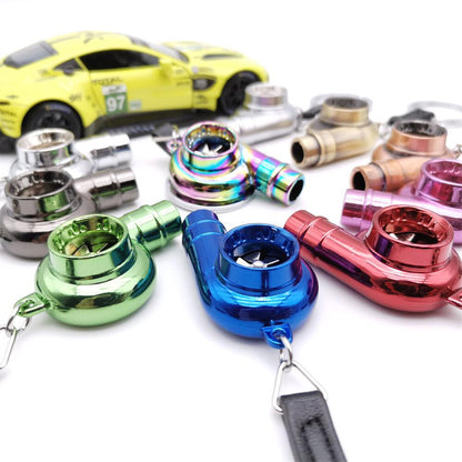 Turbo Whistle Alloy Keychain | Car Charm 12 Colours | JP Collections