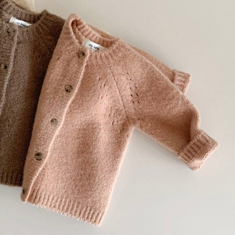 Children's Knitted Cardigan | Soft Cotton Knitwear for Toddlers