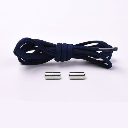 Elastic No-Tie Shoelaces – Half-Round Capsule Lock, 22 Colours