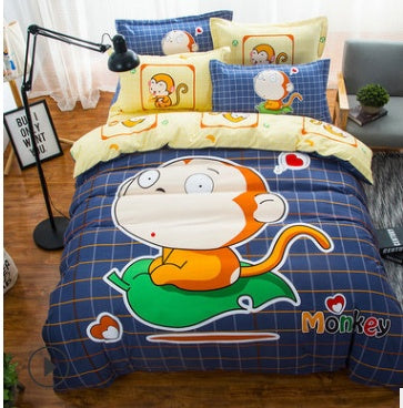 Cosy Printed Microfibre Bedding Set – 4-Piece Duvet Cover & Pillowcase