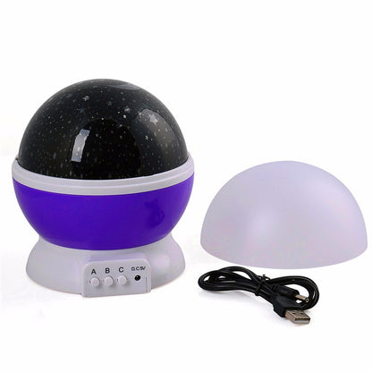 Rotating Star & Constellation Projector Night Light