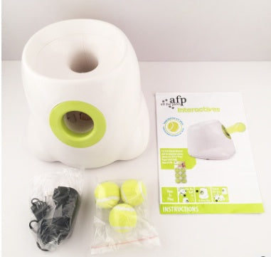 Automatic Dog Ball Launcher | Interactive Fetch Machine 3m–9m with Tennis Balls