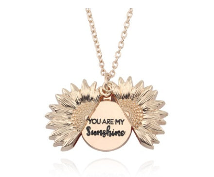 Sunflower Pendant Necklace | Gold, Silver & Rose Gold