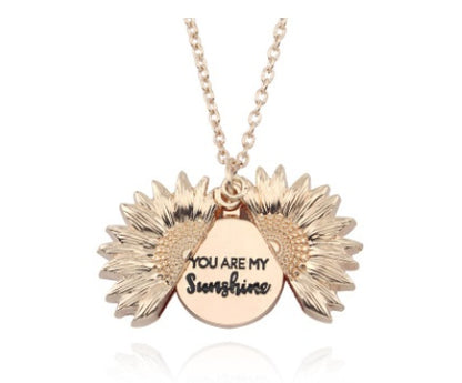 Sunflower Pendant Necklace | Gold, Silver & Rose Gold