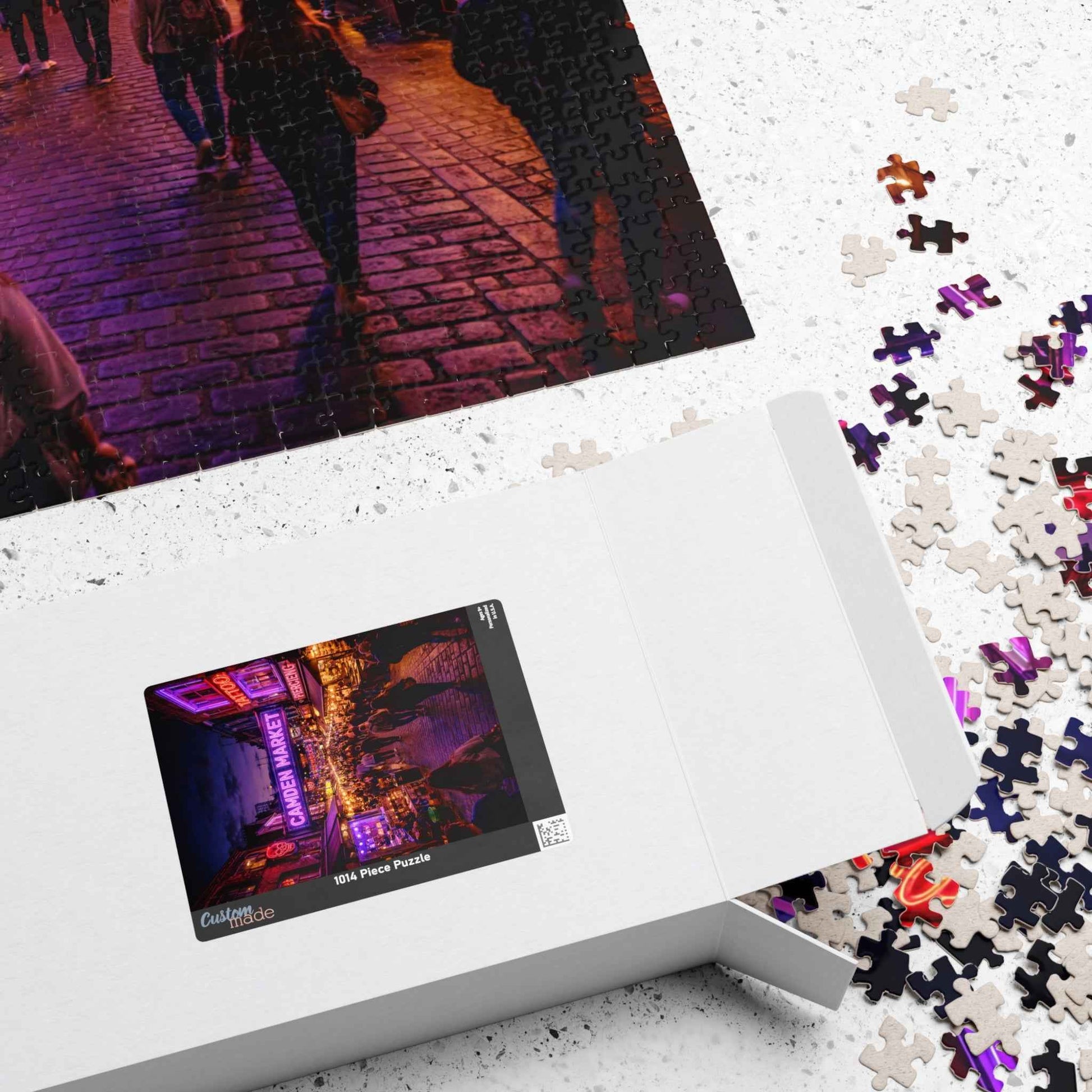 Camden Market Neon Night Jigsaw Puzzle – 110, 252, 520 & 1014 Pieces