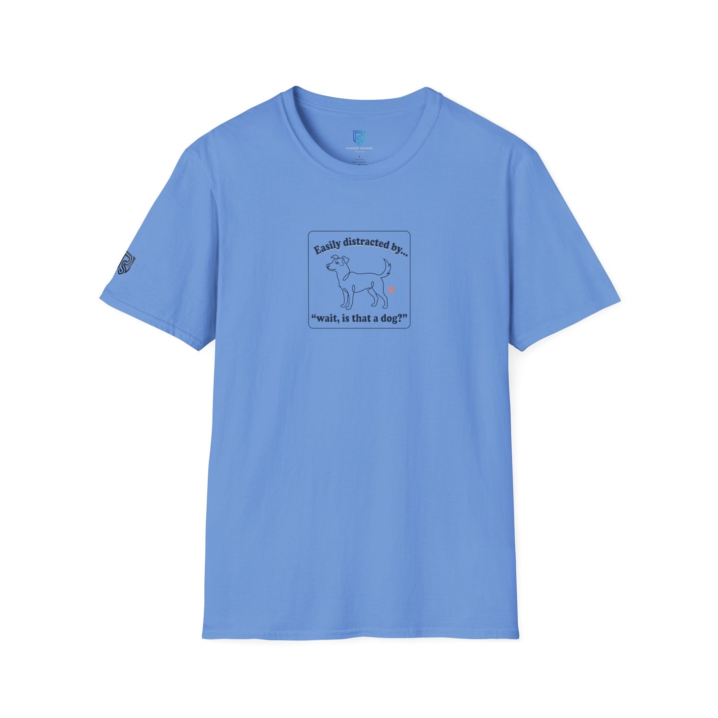 'Easily Distracted By…wait, is that a dog?' Cartoon Dog Graphic Tee