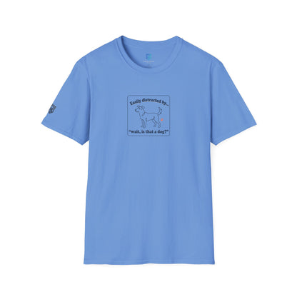 'Easily Distracted By…wait, is that a dog?' Cartoon Dog Graphic Tee
