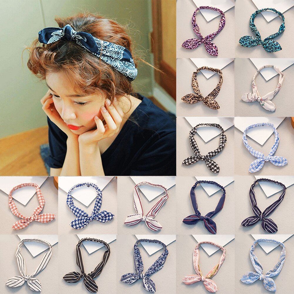 Bow & Bunny Ears Fabric Headband – 59 Styles