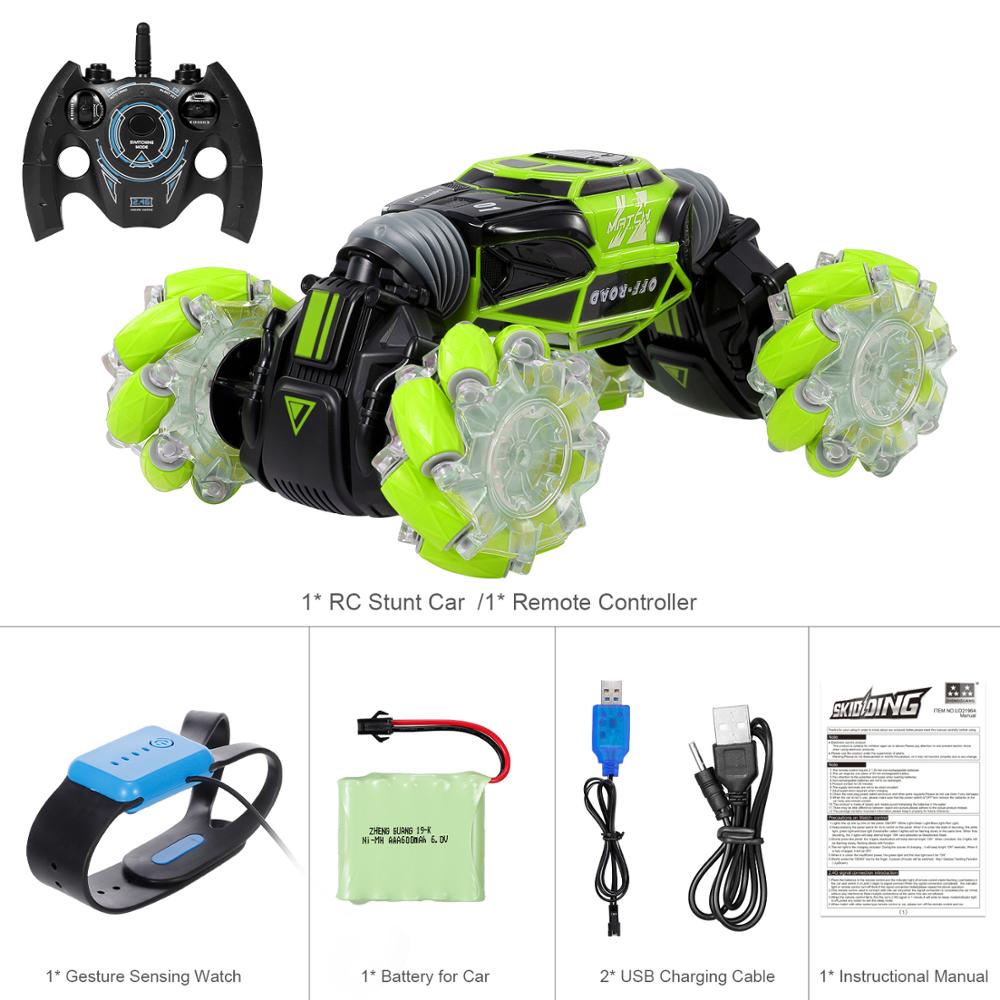 4WD Gesture Control RC Stunt Car – Morphing Off-Road & 8-Way Sideways