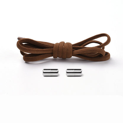 Elastic No-Tie Shoelaces – Half-Round Capsule Lock, 22 Colours