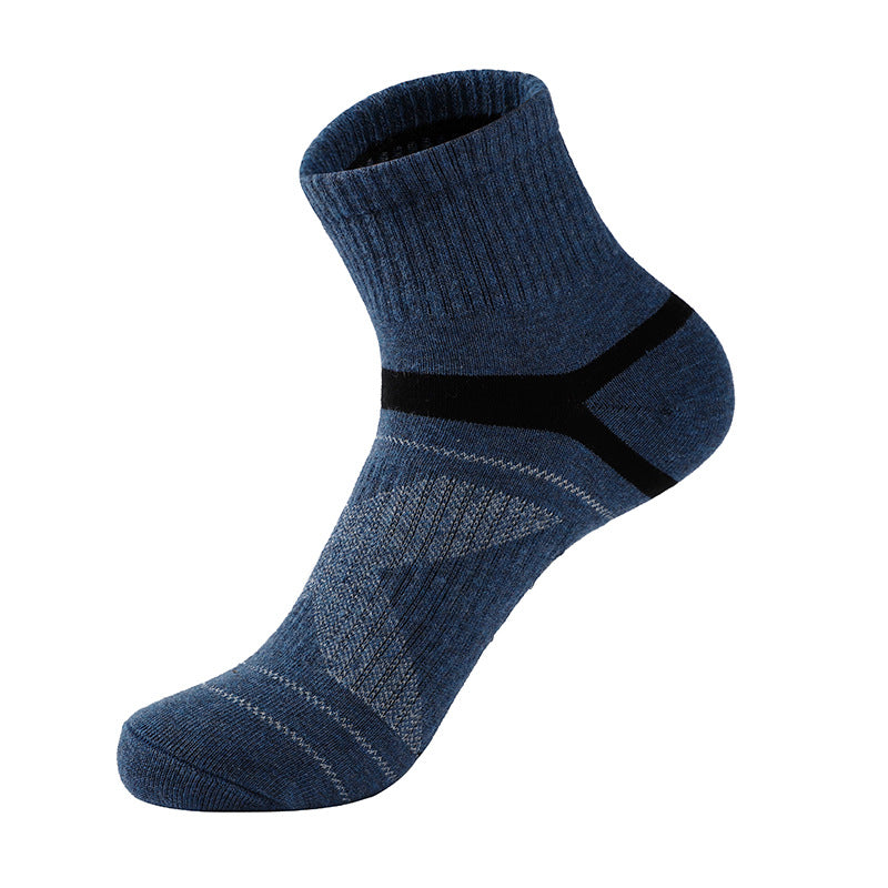 Men's Cotton Jacquard Sports Socks – Single, 3 & 5-Pair Packs