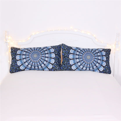 Blue Peacock Print Duvet Cover Set | Twin Full Queen King