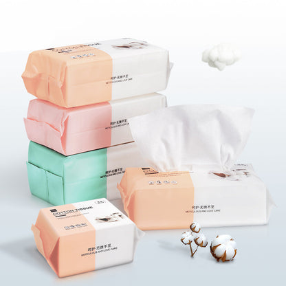 Disposable Cotton Facial Cleansing Pads | 100 Sheets | Wet & Dry Use