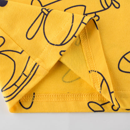 Kids Cartoon Print Cotton T-Shirt | Summer Tee 90–140cm