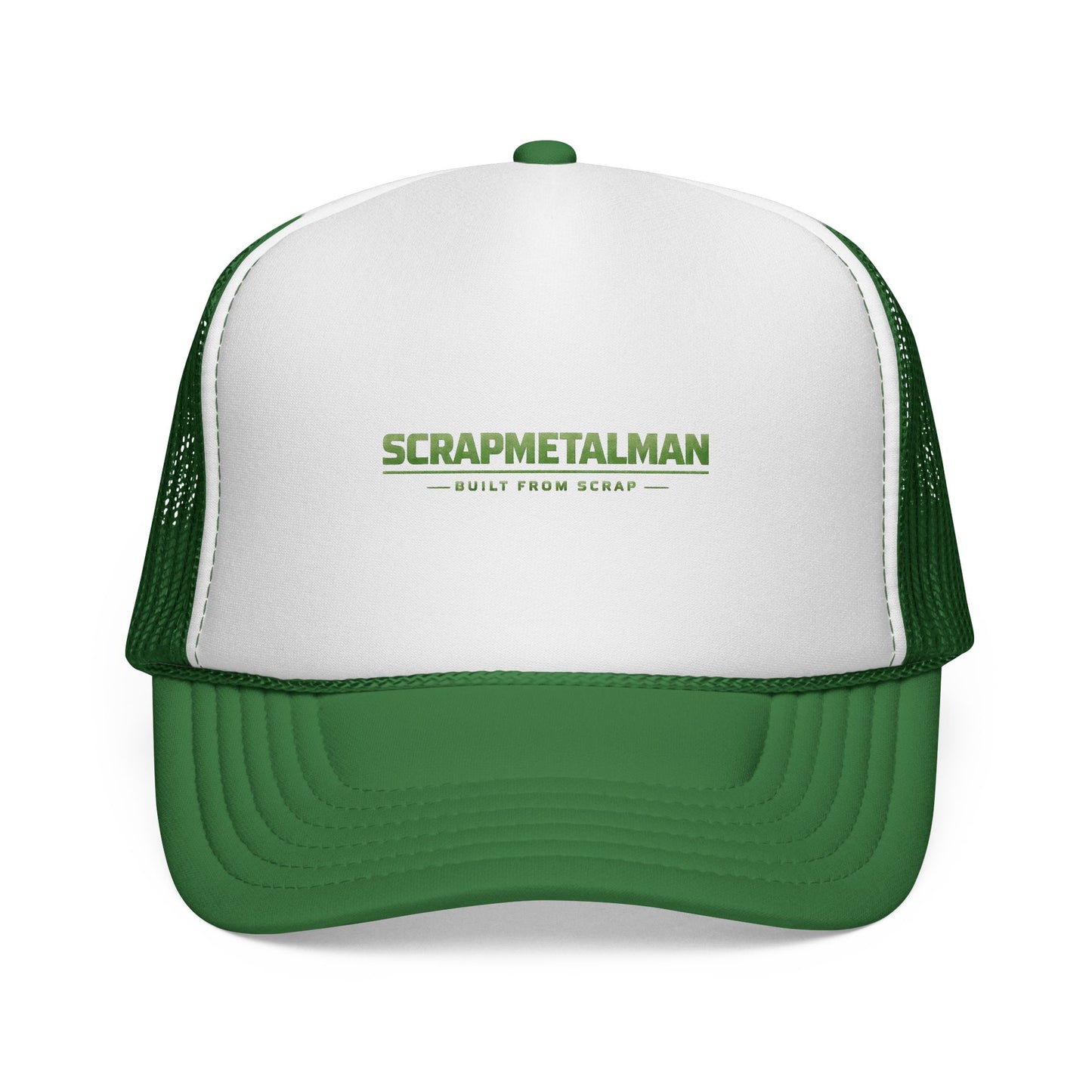 Scrapmetalman Logo Mesh Trucker Cap | Breathable Snapback