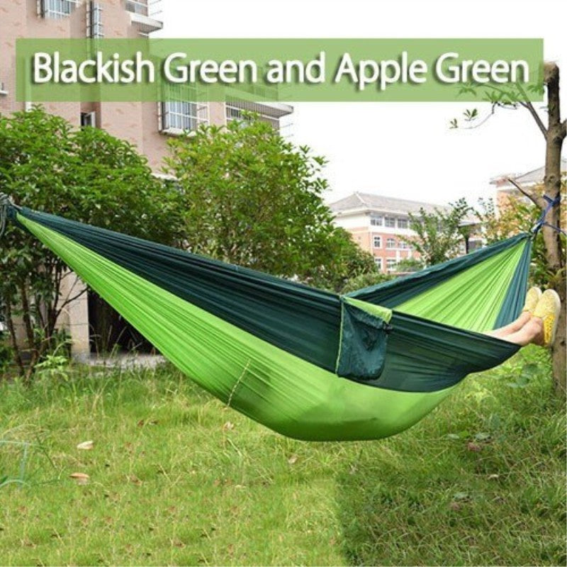 210T Parachute Nylon Camping Hammock – 270×140cm Lightweight Portable Hammock 30+ Colours