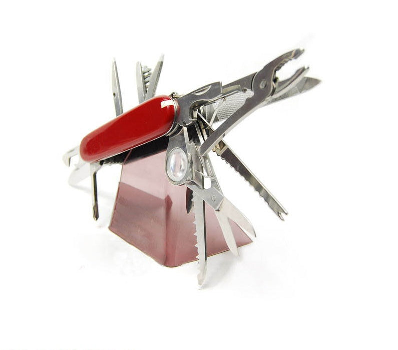 20-in-1 Stainless Steel Multi-Tool Pocket Knife – 91mm EDC Folding Knife Pliers, Saw & Scissors