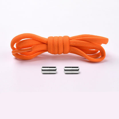 Elastic No-Tie Shoelaces – Half-Round Capsule Lock, 22 Colours