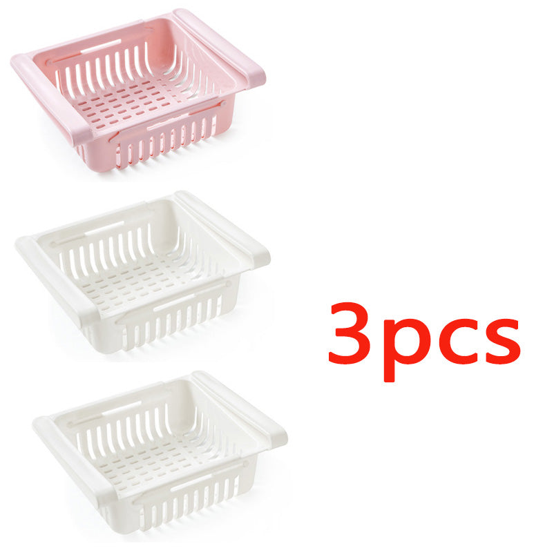 Stretchable Fridge Storage Basket Organiser