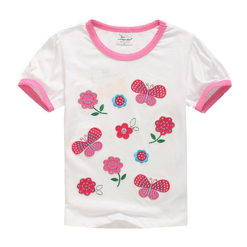 Kids Cartoon Print Short Sleeve Cotton T-Shirt – Class A