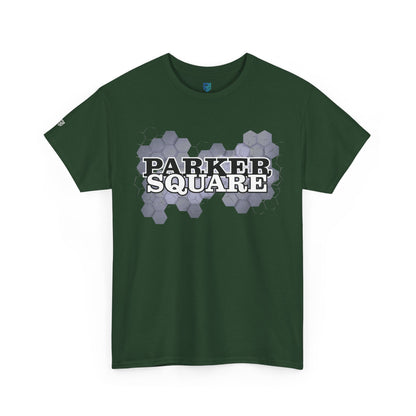 Parker Square T‑Shirt — Retro Campus Logo Tee