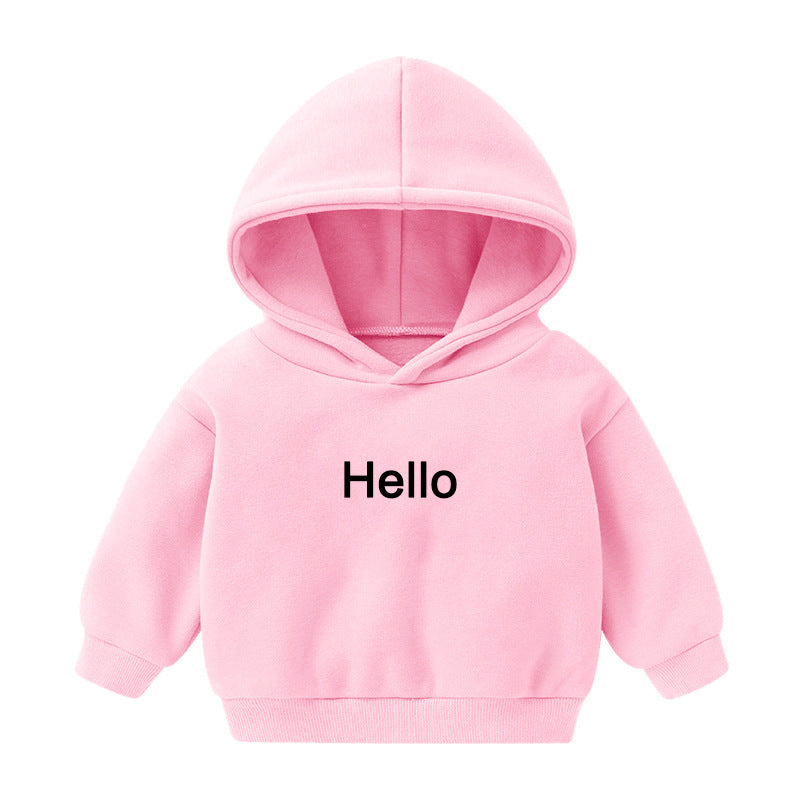 Kids Hooded Fleece Pullover Sweater – Unisex Long-Sleeve Top