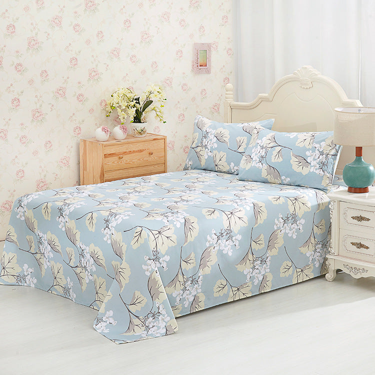 Floral Print Cotton Blend Duvet Cover | 6 Colours 2 Sizes