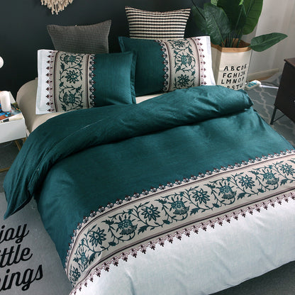 Plain Dye Polyester Duvet Cover Set | 6 Colours