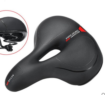 Shock Absorbing Bicycle Saddle – Spring & Spherical Suspension Seat Red, Green & Blue