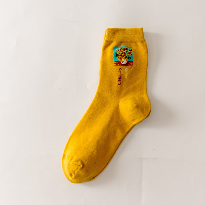 Women's Cartoon Illustration Socks – Van Gogh Art Prints