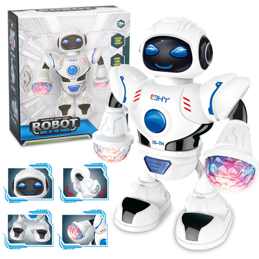 Dancing Robot Toy with Lights & Music - Kids Battery Toy