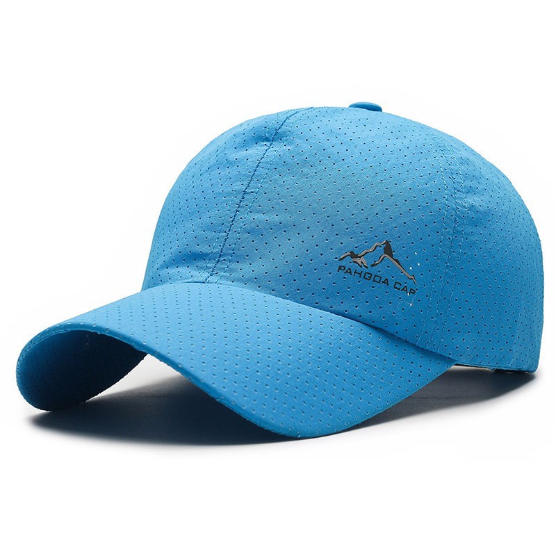 Breathable Hollow Polyester Baseball Cap - Sun Protection Unisex