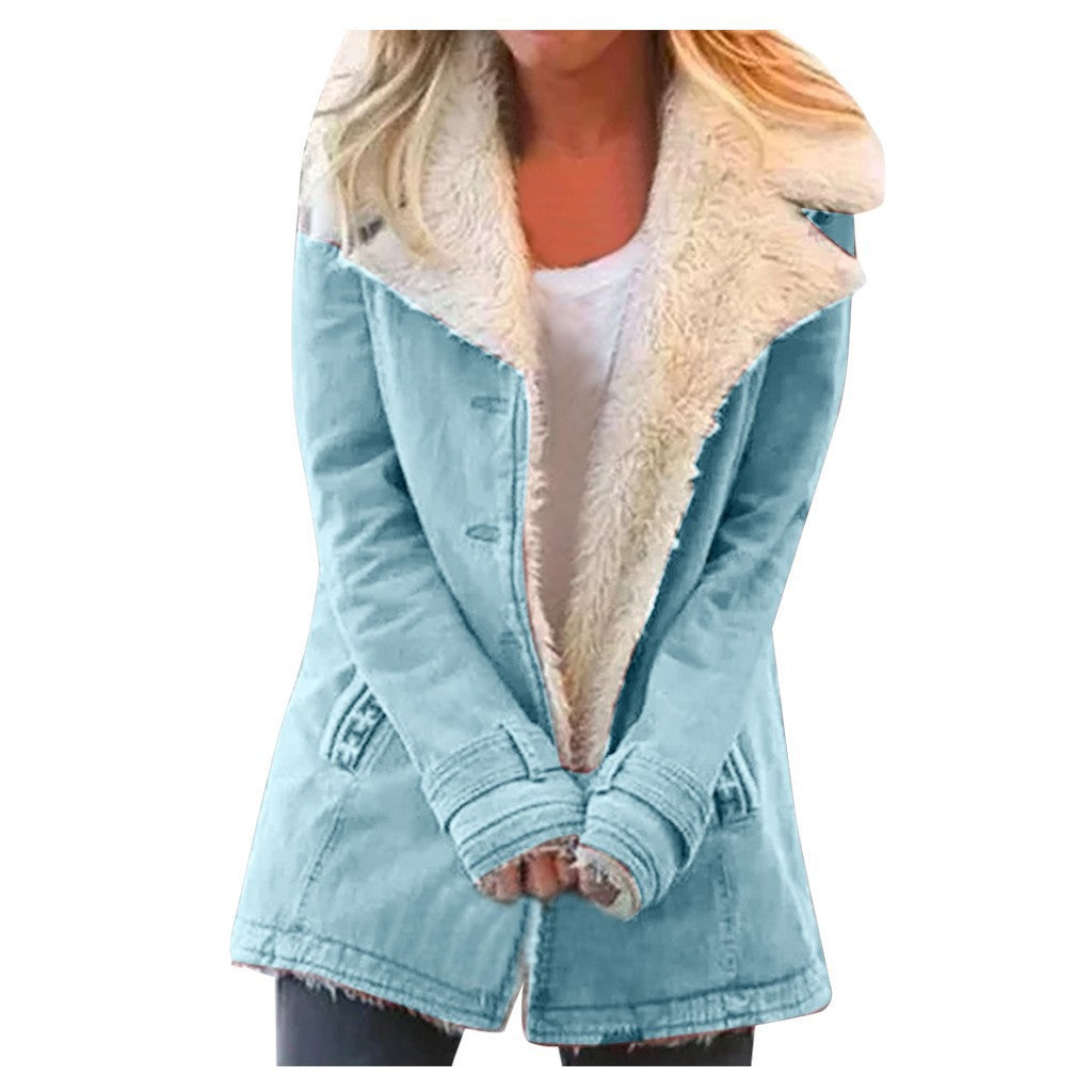 Women's Fleece-Lined Padded Jacket | 13 Colours, Sizes S–5XL