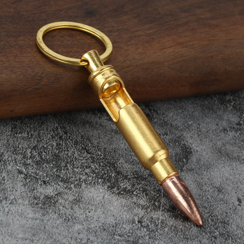 Bullet Bottle Opener Keychain | Zinc Alloy Creative Pendant | JP Collections