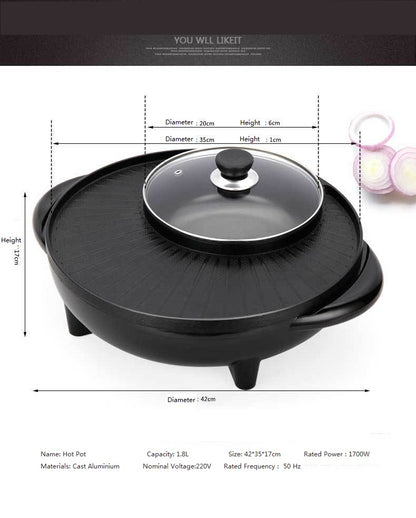 Multifunctional Electric Hot Pot and Grill