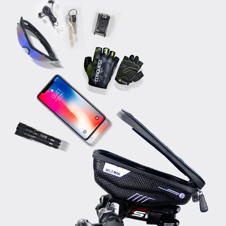 Bicycle Top Tube Bag – 1L Compact Handlebar Frame Bag Multiple Styles
