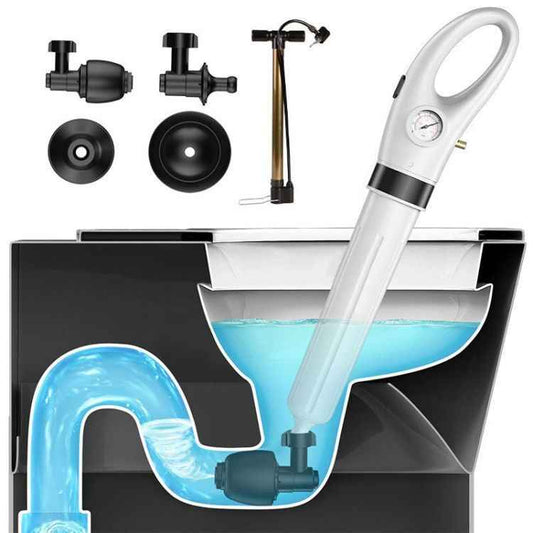 High-Pressure Air Drain Blaster Gun – Toilet & Sink Plunger Unblocking Tool