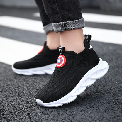 Kids' Knitted Trainers – Breathable Casual Shoes