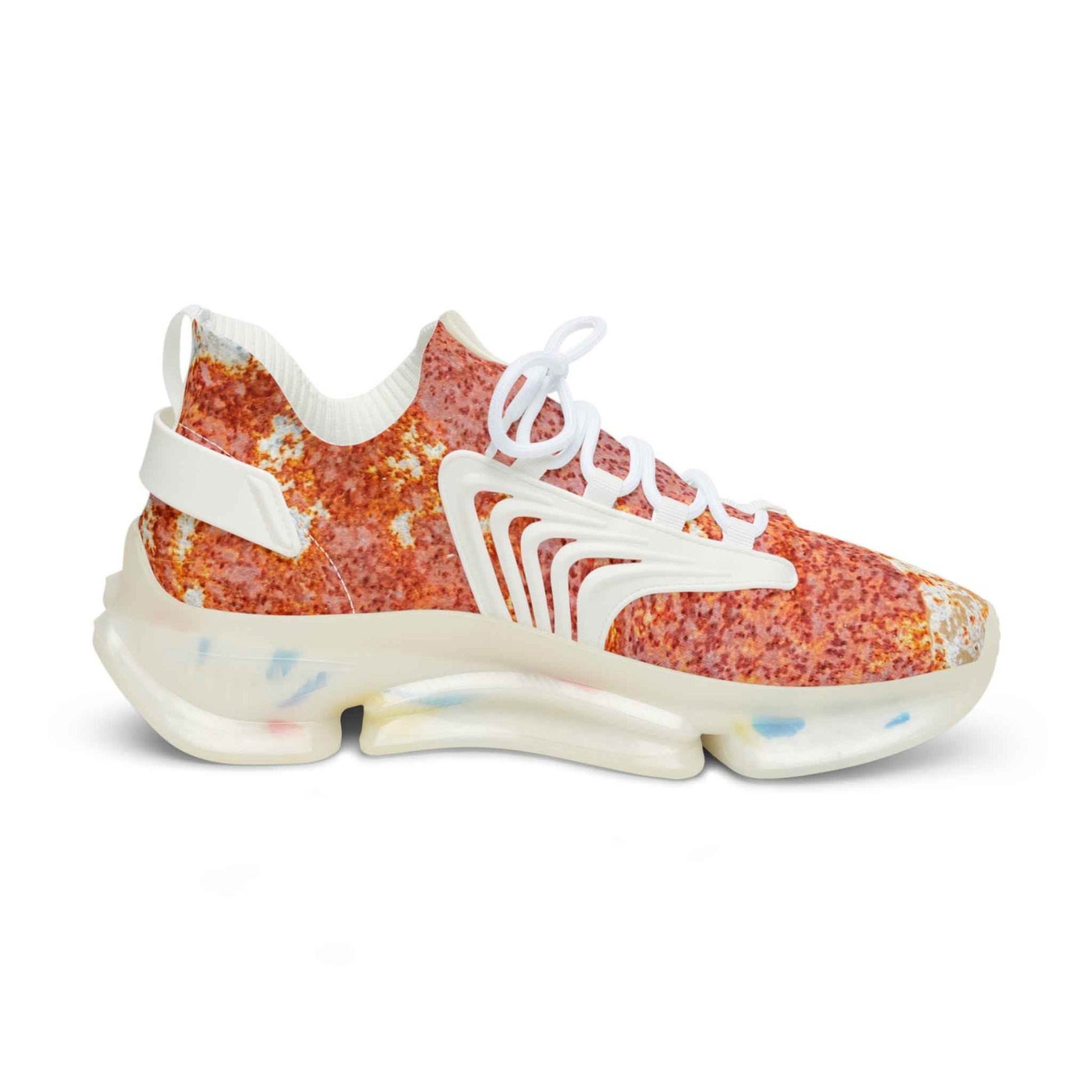 Men's Pizza Print Mesh Sneakers – Novelty Athletic Shoes