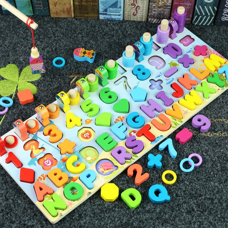 Wooden Number & Letter Learning Board Montessori Toy Ages 3+ - JParker Collections