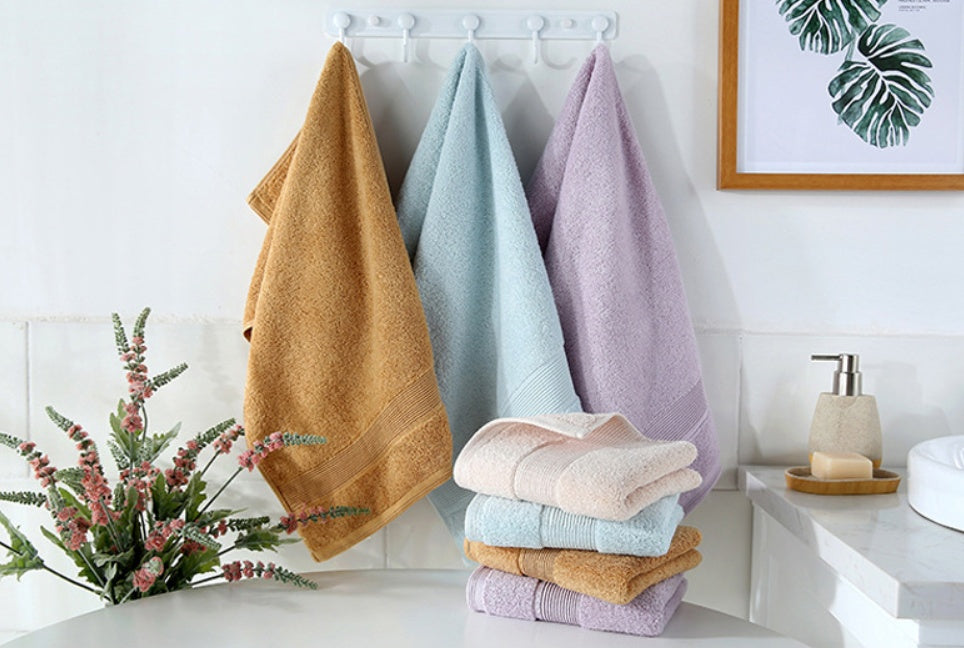 Long-Staple Cotton Face Towel 34x74cm | Soft & Absorbent