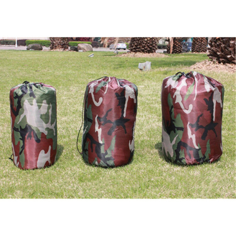 Army Green Camouflage Sleeping Bag – 170T Polyester Camping & Emergency Survival Sleeping Bag