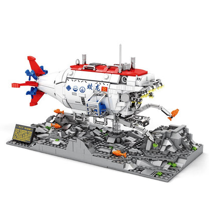 Jiaolong Submarine Building Block Toy | Educational Assembly Set Ages 7-14