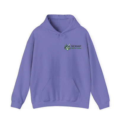 Scrap Metal Man Logo Hoodie – Industrial Style Unisex Sweatshirt