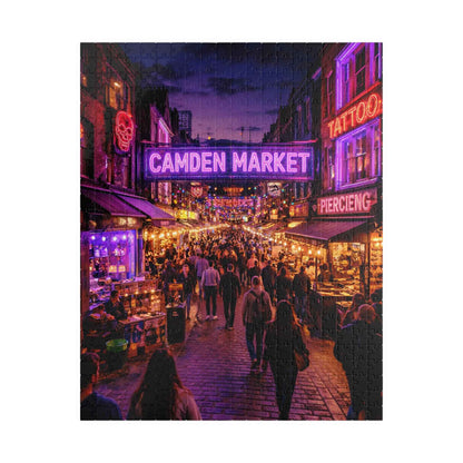 Camden Market Neon Night Jigsaw Puzzle – 110, 252, 520 & 1014 Pieces